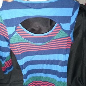 Women's 3/4 sleeve maxi dress w/side split